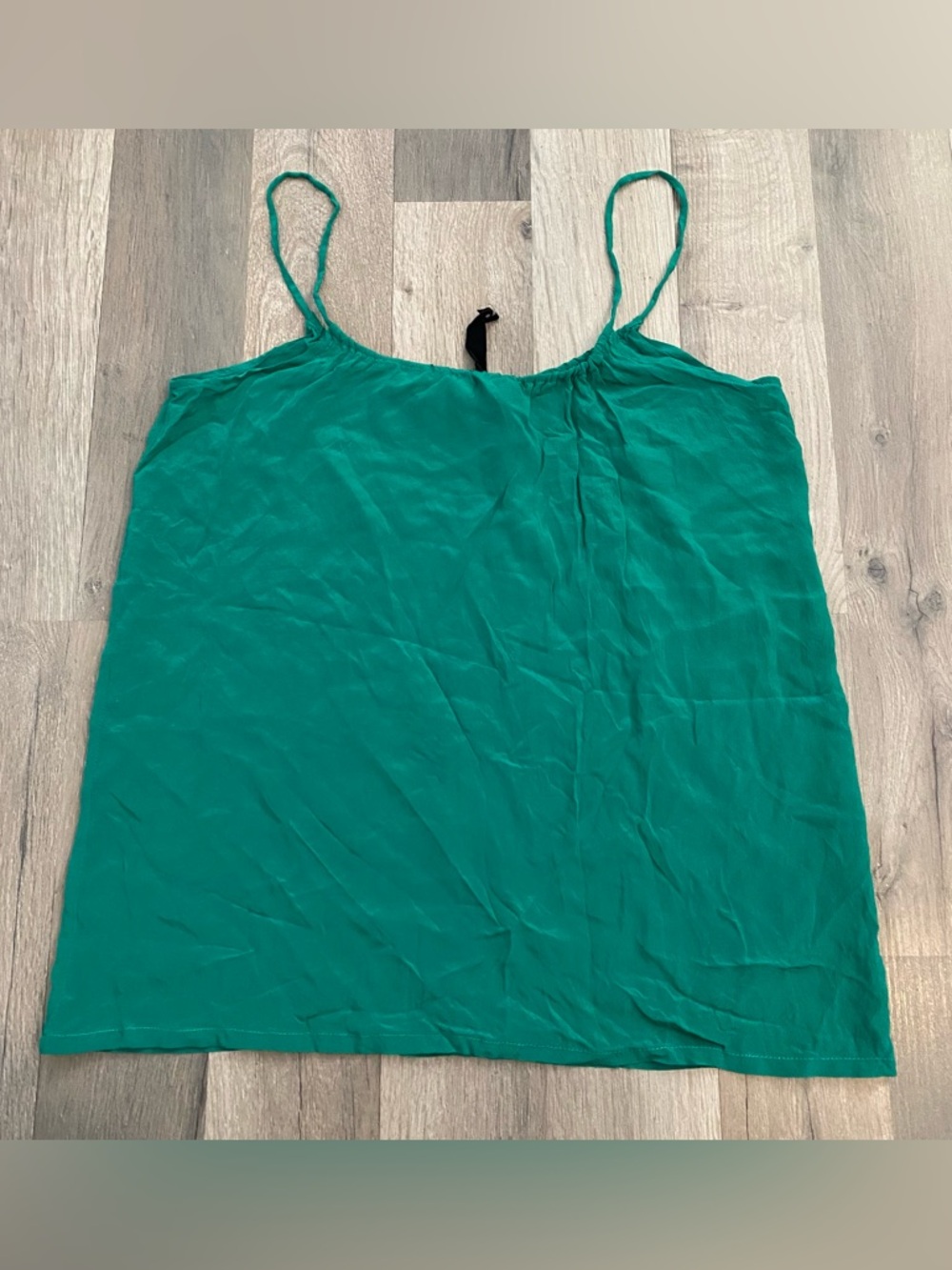 Olivaceous Green Spaghetti Strap Top